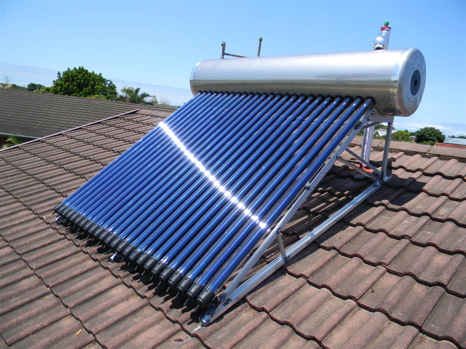 Solar Water Geyser Installation